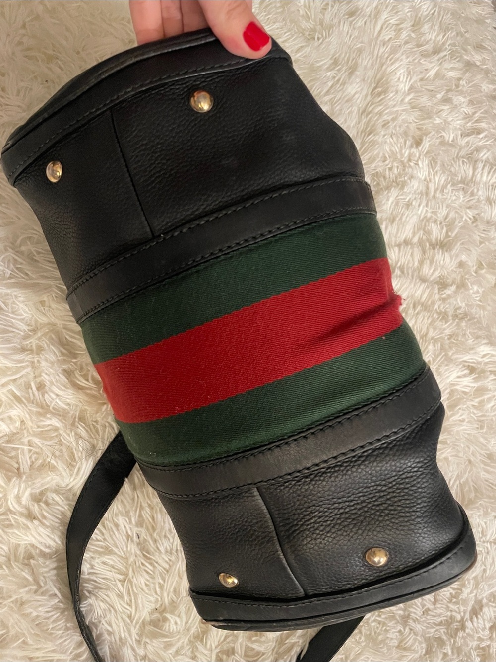 Gucci Vintage Sherry Line Boston Bag - with some damages - Picture 7 of 9